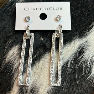 Charter club 2 sets earrings